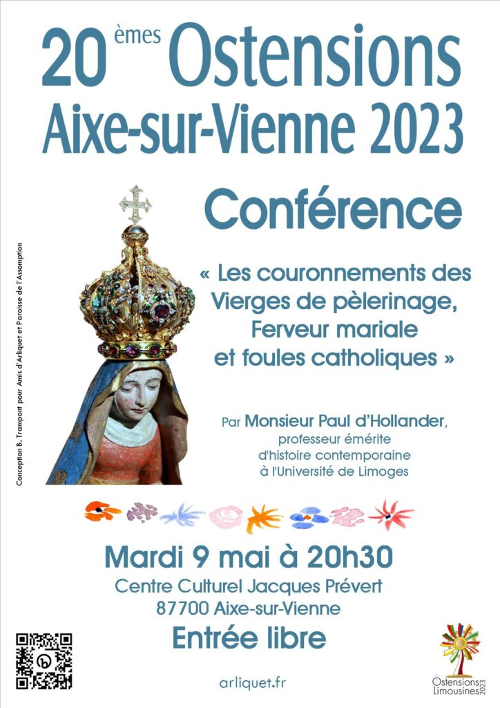 Conférence Vierges Couronnées Aixe sur Vienne 9 mai 2023